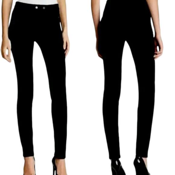 Vince Black Ponte Ankle Zip Pants Size 0 - Picture 1 of 7